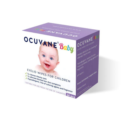 Ocuvane Baby szemkörnyéki tisztítókendő gyermekeknek 24 db