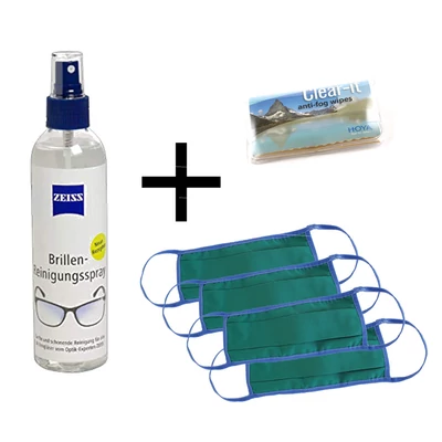 Pamut szájmaszk + Zeiss tisztító spray + Ajándék 